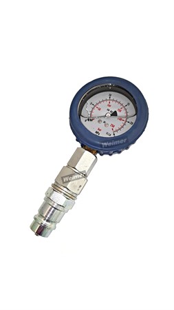 Manometer 0-250 bar med hane snabbkoppling